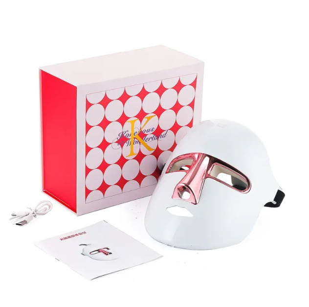 GlowVault 7-Color LED Light Therapy Face Mask - at-home skincare device