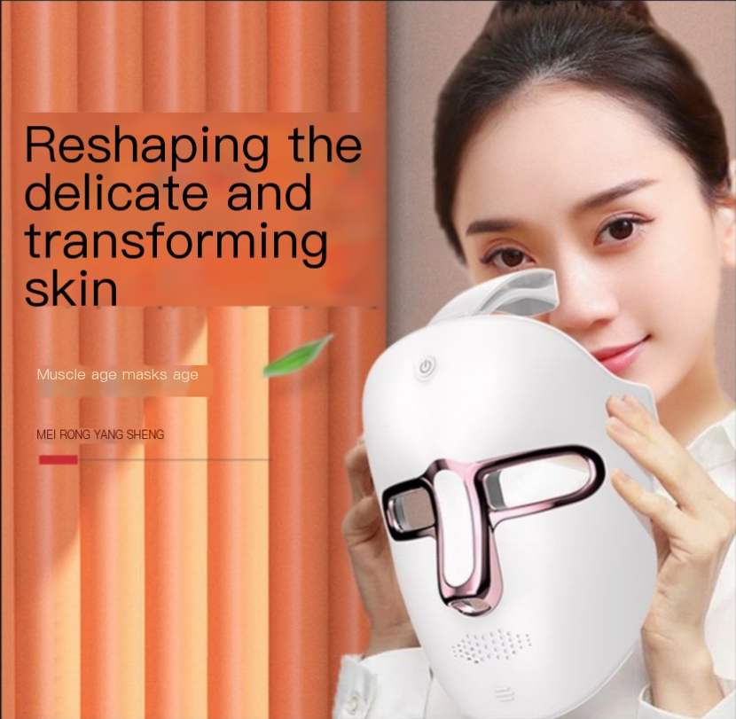 GlowVault 7-Color LED Light Therapy Face Mask - at-home skincare device